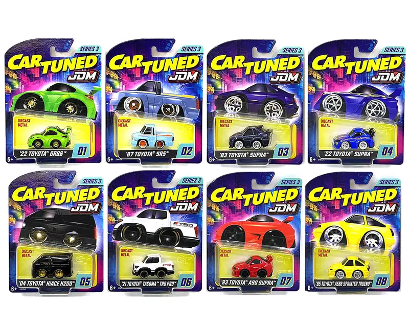 1:64 (8-Piece Set) Jdm Tuners Series 3 Assortment -- Cartuned 2