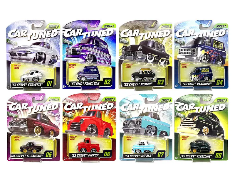 1:64 (8-Piece Set) Mainline Series 5 Assortment -- Cartuned 1