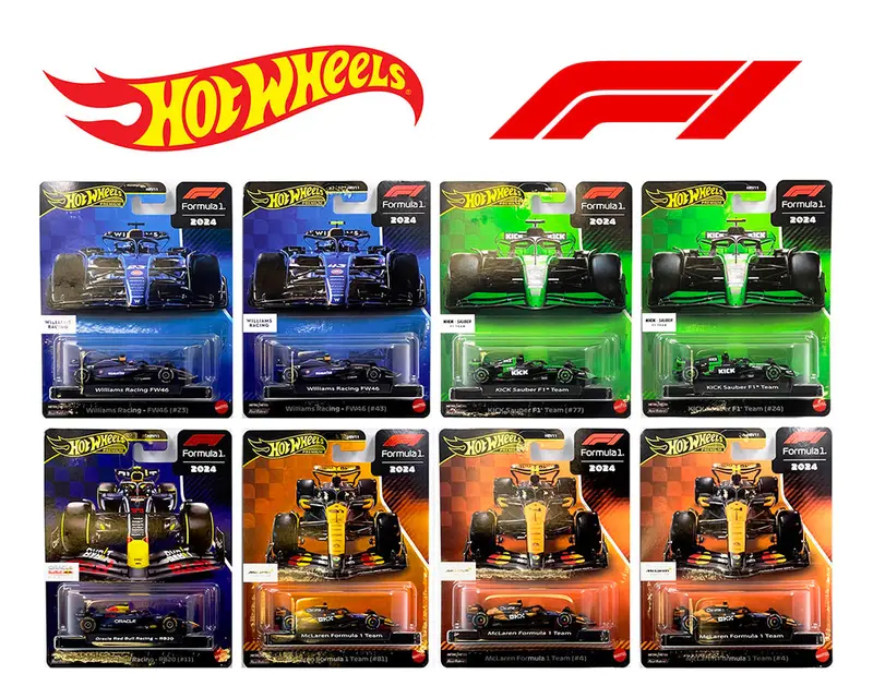 1:64 (8-Piece Set) Mclaren Red Bull Williams Sauber - G Assortment -- Hot Wheels 1