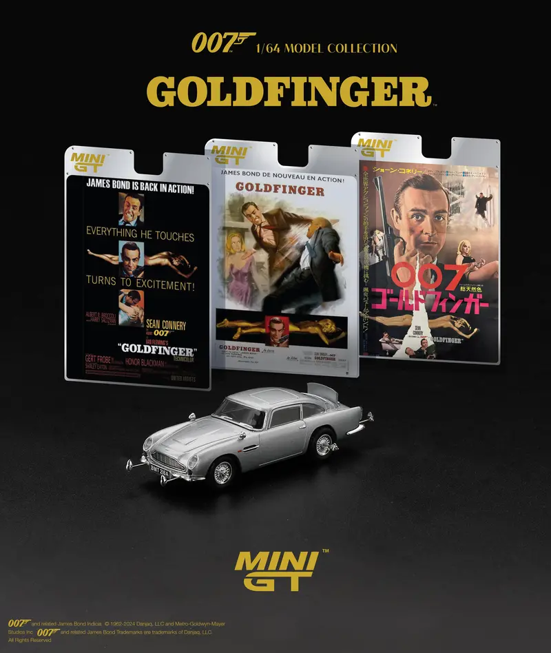 1:64 Aston Martin Db5 “Goldfinger” -- James Bond -- Mini Gt Mgt00900-007E 1