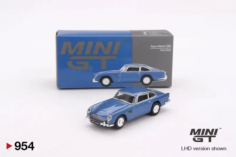 1:64 Aston Martin Db5 -- Sierra Blue -- Mini Gt Mgt00954 1