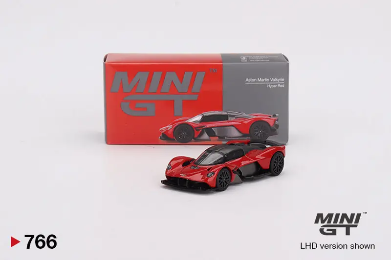 1:64 Aston Martin Valkyrie -- Hyper Red -- Mini Gt Mgt00766 1