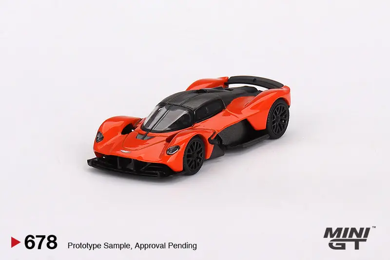 1:64 Aston Martin Valkyrie -- Maximum Orange -- Mini Gt 1