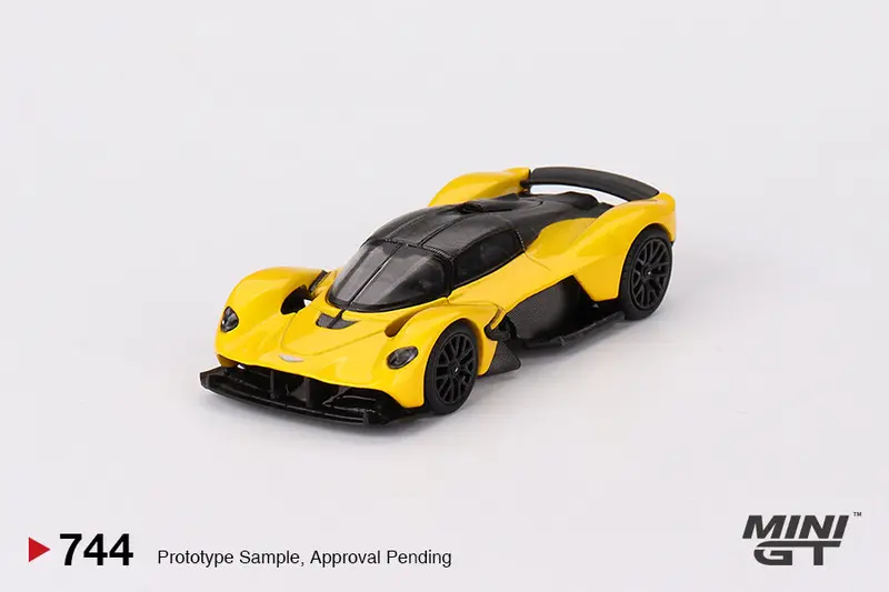 1:64 Aston Martin Valkyrie -- Sunburst Yellow -- Mini Gt 1