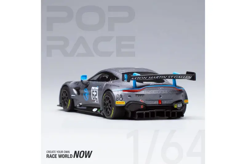1:64 Aston Martin Vantage Gt3 -- #62 R-Motorsport Race Car -- Pop Race 2