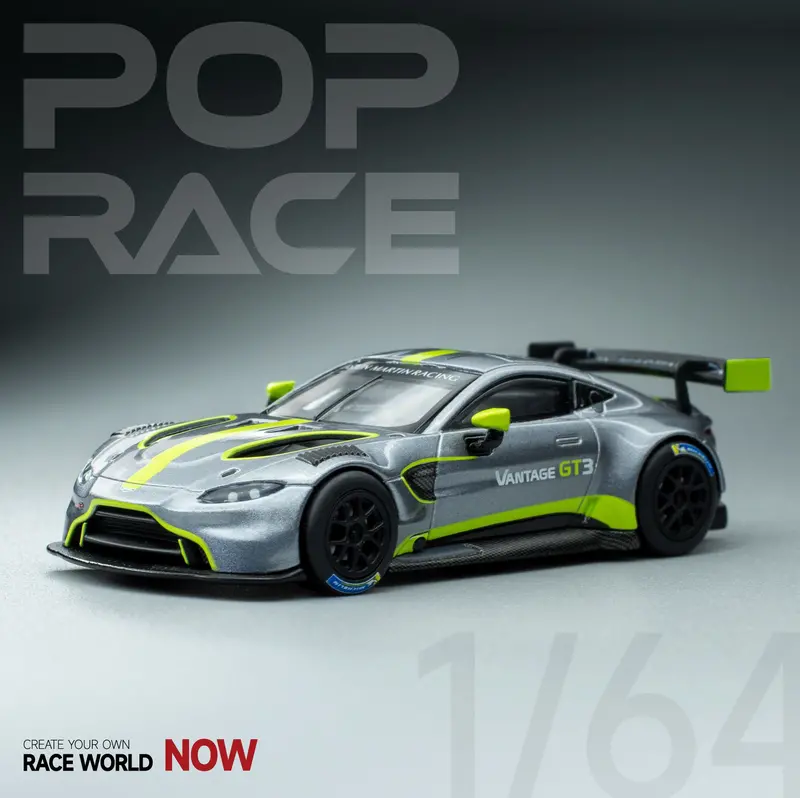 1:64 Aston Martin Vantage Gt3 -- Presentation Livery -- Pop Race 1