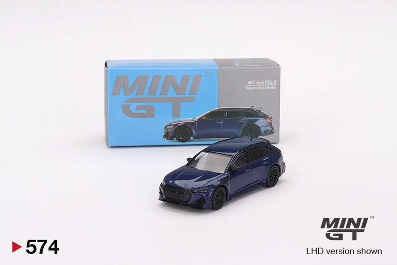 1:64 Audi Abt Rs6-R -- Navarra Blue Metallic -- Mini Gt Mgt00574 1