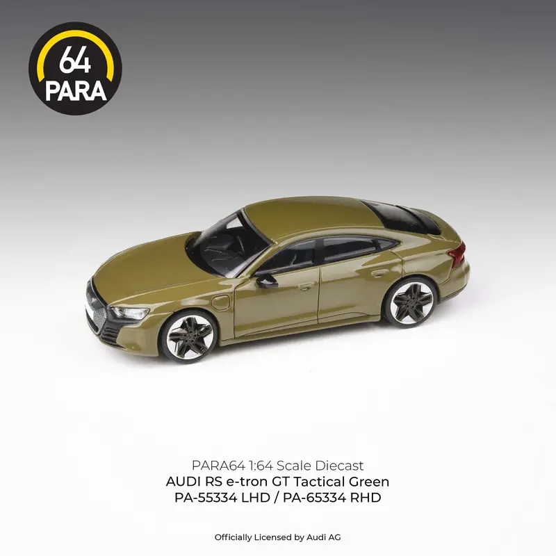 1:64 Audi E-Tron Gt -- Tactical Green -- Para64 1