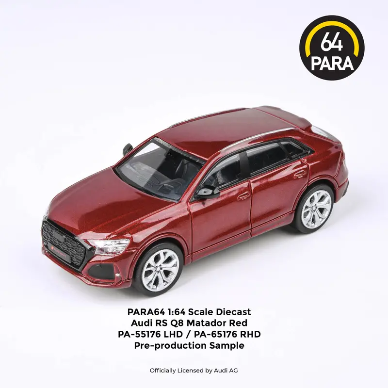 1:64 Audi Rsq8 Turbo -- Matador Red Metallic -- Para64 1