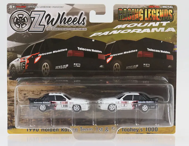 1:64 Bathurst Twin Set -- 1990 Winner Hrt Vl Commodore #7 #16 -- Oz Wheels 1