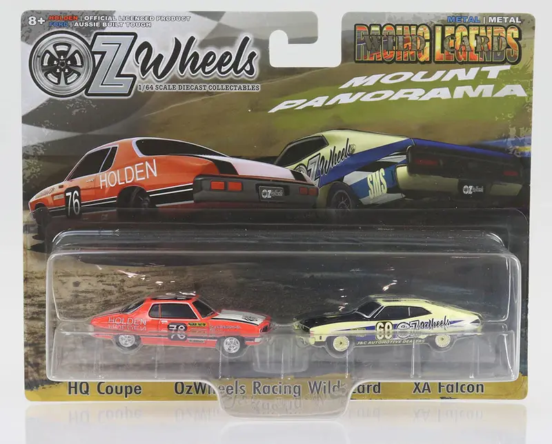 1:64 Bathurst Twin Set -- #76 Holden Hq  / #60 Ford Xa Falcon -- Oz Wheels 1