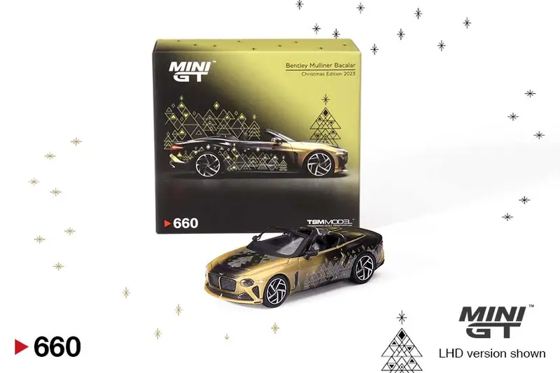 1:64 Bentley Mulliner Bacalar -- 2023 Christmas Edition -- Mini Gt 1