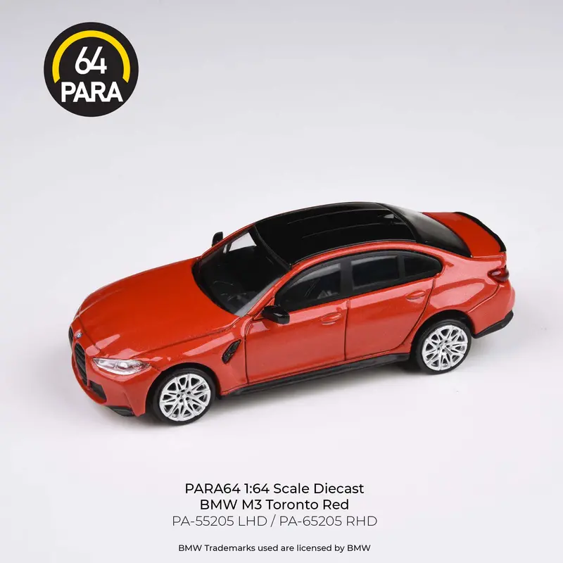 1:64 Bmw M3 G80 -- Toronto Red -- Para64 1