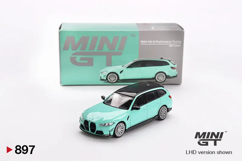 1:64 Bmw M3 M Performance Touring -- Mint Green -- Mini Gt Mgt00897 1
