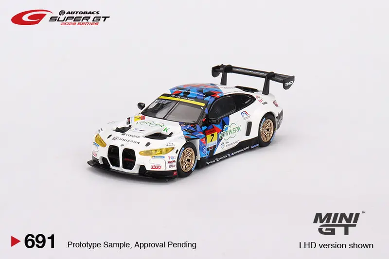 1:64 Bmw M4 Gt3 -- #7 2023 Super Gt Series -- Mini Gt 1