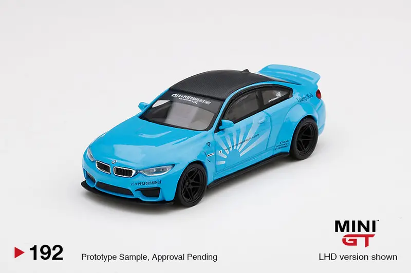 1:64 Bmw M4 Lb?Works -- Baby Blue -- Mini Gt Mgt00192 1