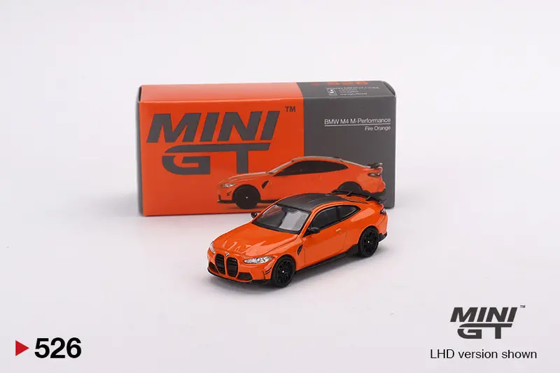 1:64 Bmw M4 M-Performance (G82) -- Fire Orange -- Mini Gt 1