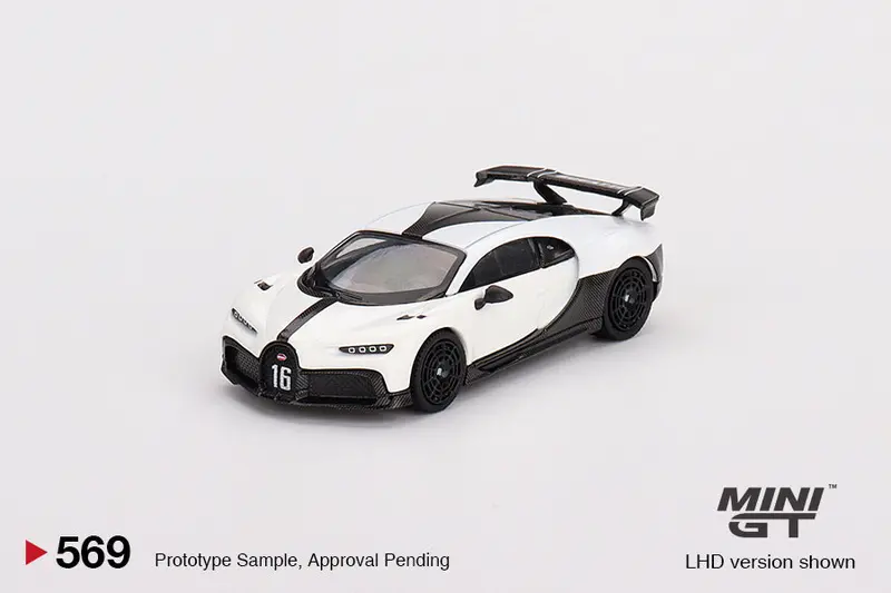 1:64 Bugatti Chiron Pur Sport -- White -- Mini Gt Mgt00569 1