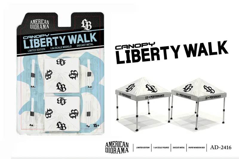 1:64 Canopy Set "Liberty Walk" -- American Diorama Ad-2416 1