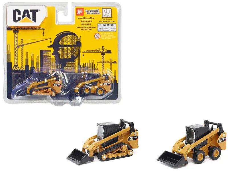 1:64 Cat 272D2 Steer Loader & 297D2 Track Loader -- Diecast Masters Caterpillar 1