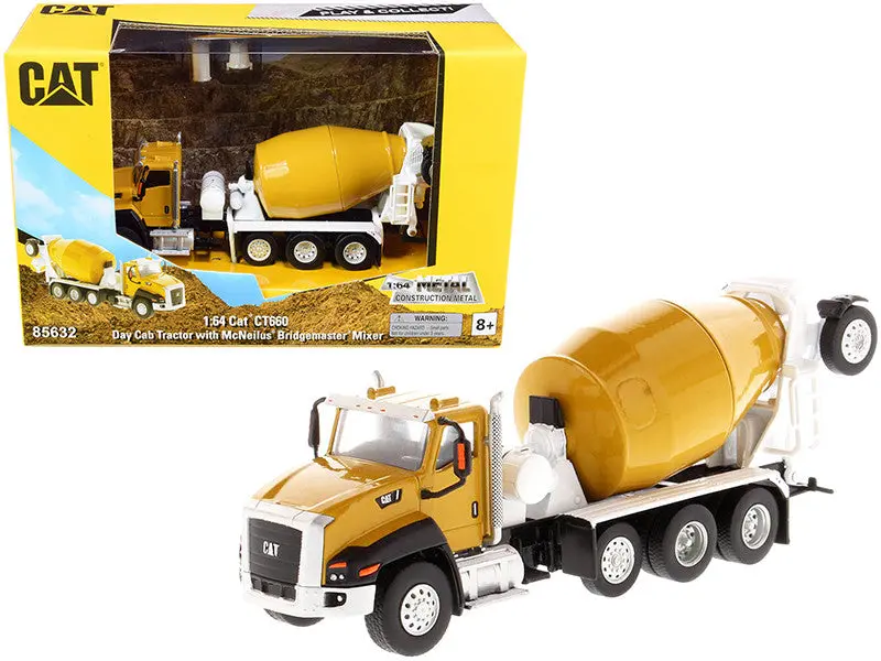1:64 Cat Ct660 Day Cab With Concrete Mixer -- Diecast Masters Caterpillar 1