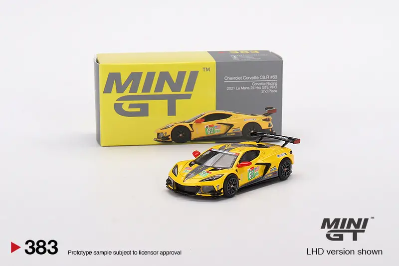 1:64 Chevrolet Corvette C8.R -- #63 2021 Le Mans 24 Hrs Gte Pro 2Nd -- Mini Gt 1