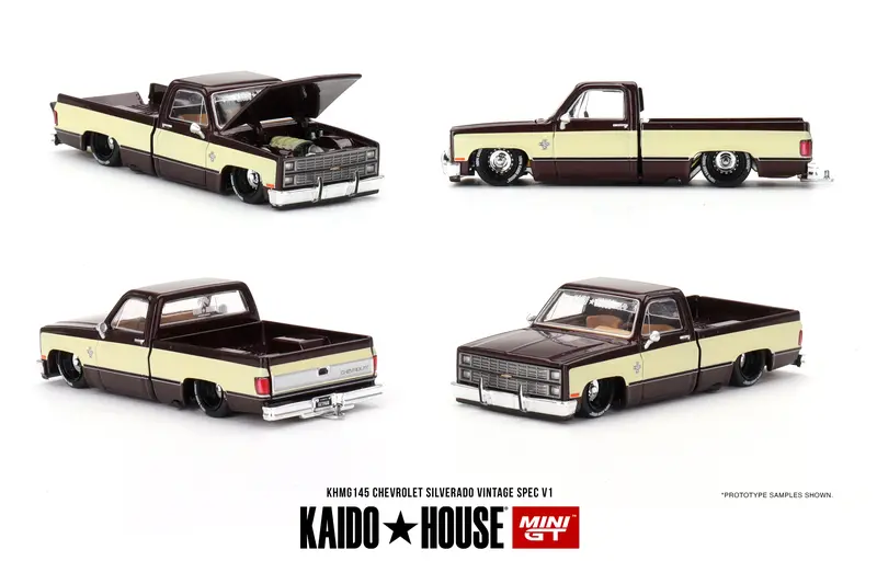1:64 Chevrolet Silverado -- Vintage Spec V1 -- Kaido House X Mini Gt Khmg145 1
