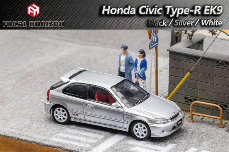 1:64 Civic Type-R Ek9 -- Silver -- Focal Horizon 1