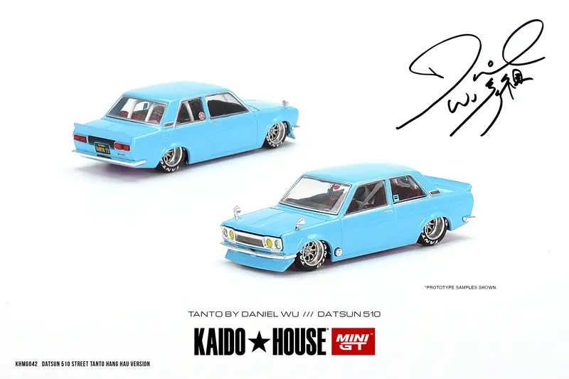 1:64 Datsun 510 Street -- Tanto V2 (Blue) -- Kaido House X Mini Gt Khmg042 1