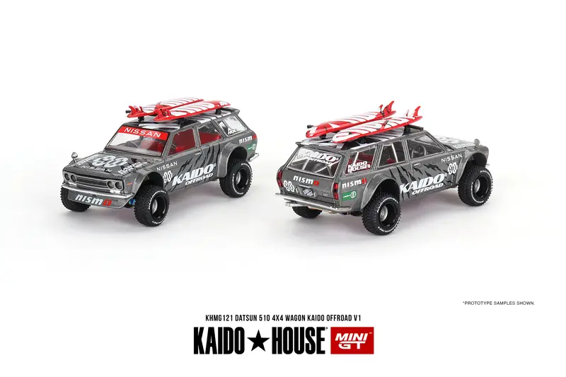 1:64 Datsun Kaido 510 Wagon 4X4 Offroad V1 -- Kaido House X Mini Gt Khmg121 1