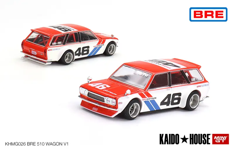 1:64 Datsun Kaido 510 Wagon -- Bre V1 -- Kaido House X Mini Gt Khmg026 1