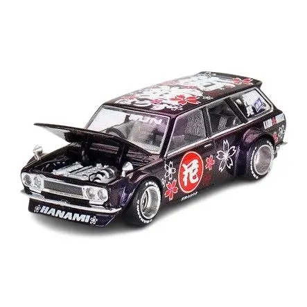 1:64 Datsun Kaido 510 Wagon -- Hanami V3 Purple -- Kaido House X Mini Gt Khmg114 1