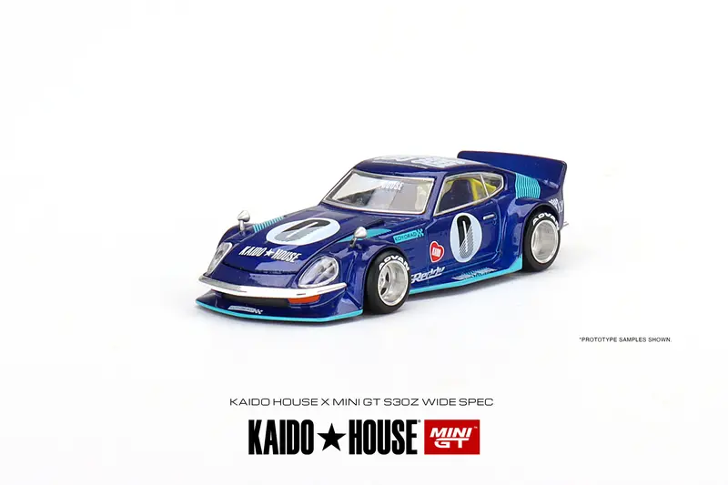 1:64 Datsun Kaido Fairlady Z -- Blue -- Kaido House X Mini Gt 1