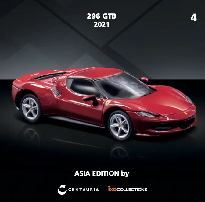 1:64 Ferrari 296 Gtb 2021 -- Red -- Centauria / Ixo Models 1