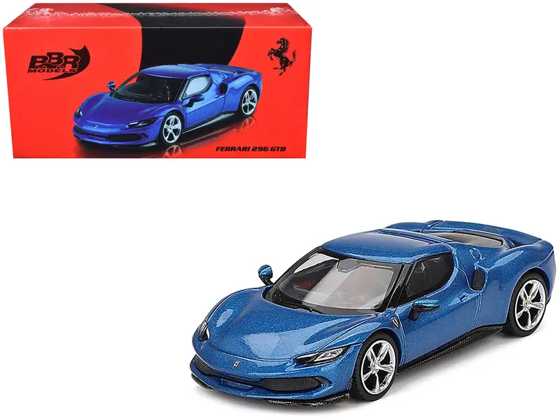 1:64 Ferrari 296 Gtb -- Blu Corsa (Blue) -- Bbr 1