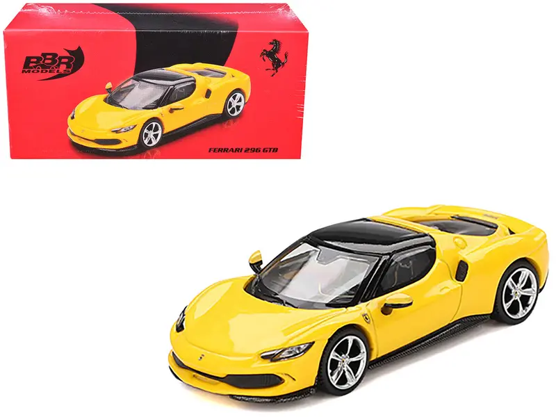 1:64 Ferrari 296 Gtb -- Giallo Modena (Yellow) -- Bbr Bbrfer64005 1