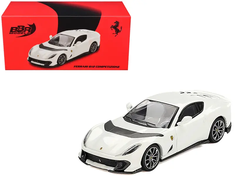 1:64 Ferrari 812 Competitizone -- Bianco Avus (White) -- Bbr Bbrfer64010 1