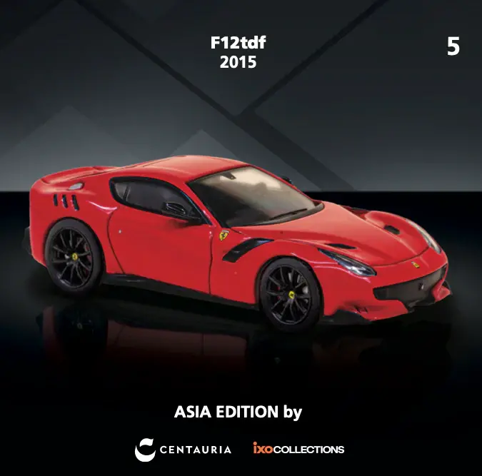 1:64 Ferrari F12 Tdf 2015 -- Red -- Centauria / Ixo Models 1