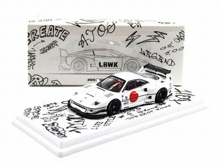 1:64 Ferrari F40 Lbwk -- White Tokyo Auto Salon 2023 -- Inno64 1