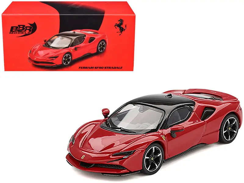 1:64 Ferrari Sf90 -- Rosso Corsa (Red) -- Bbr Bbrfer64030 1