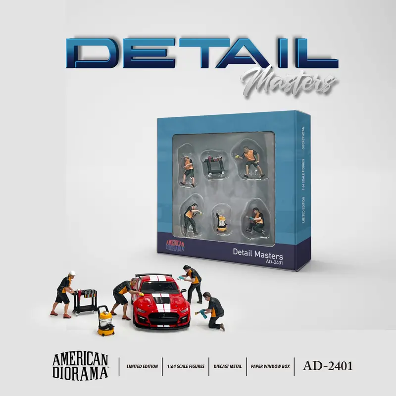 1:64 Figurine Set "Detail Masters" -- American Diorama Ad-2401 1