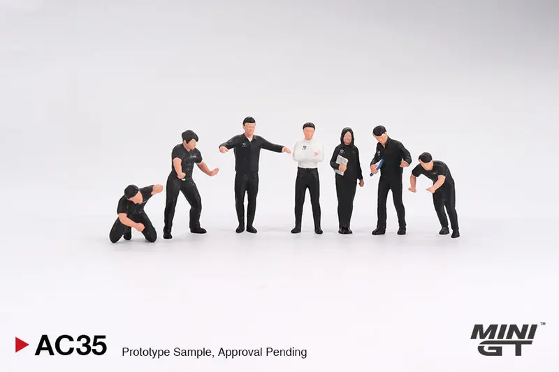 1:64 Figurine Set: Nismo Technician Team -- Mini Gt Mgtac35 1