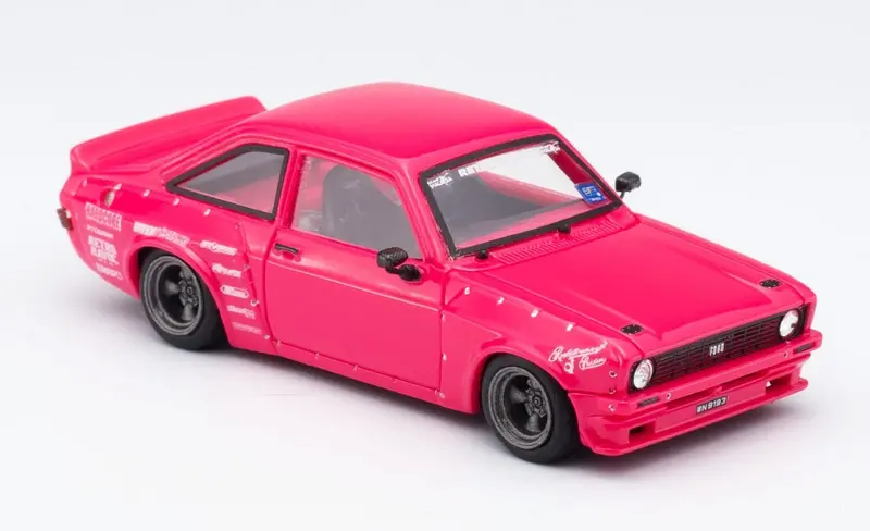 1:64 Ford Escort Mk2 Pandem -- Pink "Emotion" Retro Havoc -- Inno64 1