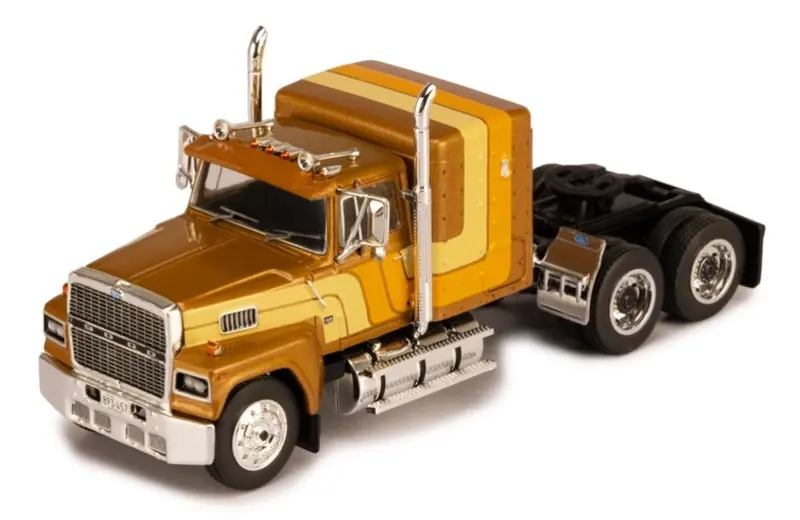 1:64 Ford Ltl-9000 1978 -- Metallic Brown W/Stripes -- Ixo Models Truck 1