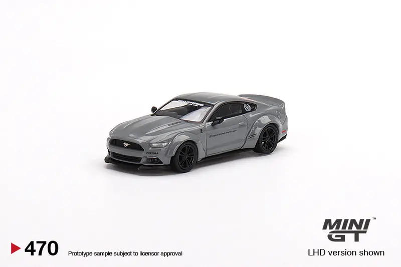 1:64 Ford Mustang Gt Lb-Works -- Grey -- Mini Gt 1