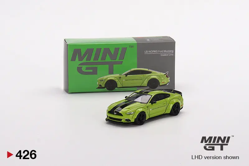 1:64 Ford Mustang Lb-Works -- Grabber Lime -- Mini Gt 1