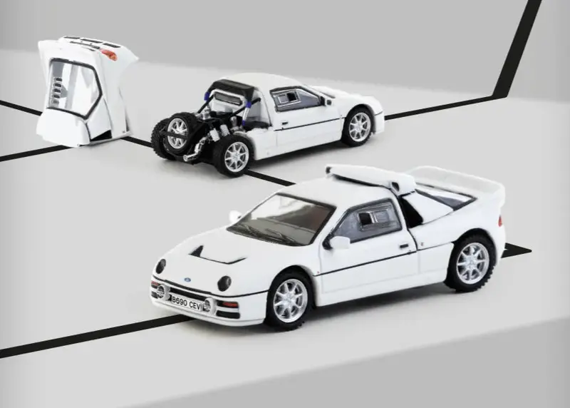 1:64 Ford Rs200 -- White -- Tarmac Works 1
