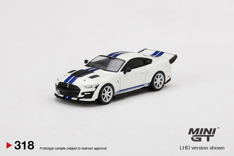 1:64 Ford Shelby Gt500 Dragon Snake Concept -- Oxford White -- Mini Gt 1