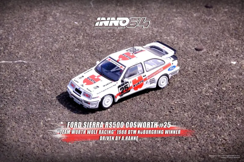 1:64 Ford Sierra Cosworth Rs500 -- #25 1988 Dtm Nurburgring Winner -- Inno64 1
