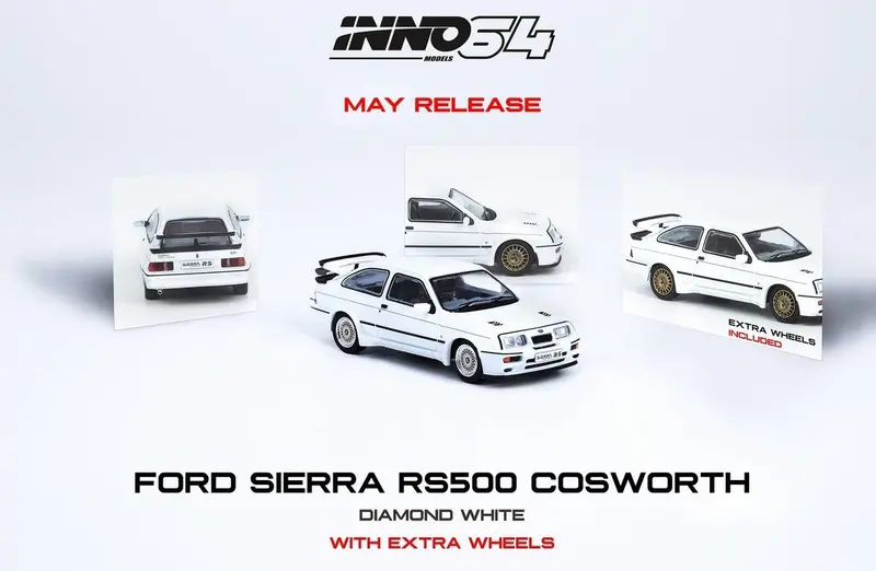 1:64 Ford Sierra Rs500 Cosworth -- Diamont White -- Inno64 1